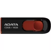 USB флеш накопичувач ADATA 16Gb C008 Black/Red USB 2.0 Фото