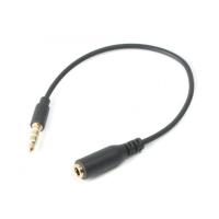 Кабель мультимедийный Cablexpert 3.5mm M to 3.5mm F 0.2m Фото