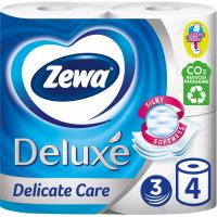 Туалетний папір Zewa Deluxe білий 3 шари 4 рулони Фото