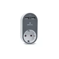 Зарядний пристрій REAL-EL USB-устройств + розетка Фото