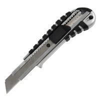 Нож канцелярский Axent 18мм, METAL, rubber inserts, blister Фото