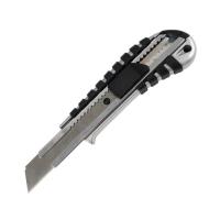 Нож канцелярский Axent 18мм, METAL, rubber inserts, blister Фото