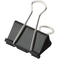 Биндер металлический Buromax 41мм, 12шт, black Фото