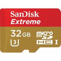 Карта пам'яті SanDisk 32GB microSD class 10 V30 A1 UHS-I U3 Extreme Acti Фото