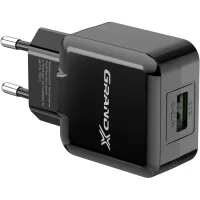Зарядний пристрій Grand-X CH-03B (5V/2,1A) Black Фото