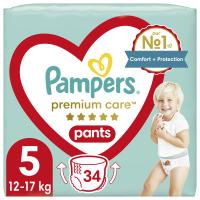 Подгузники Pampers Premium Care Pants Junior Розмір 5 (12-17 кг) 34 ш Фото