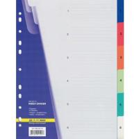 Разделитель страниц Buromax colored, 6 dividers Фото