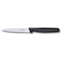 Кухонный нож Victorinox Standart 10 см, с волнистым лезвием, черный Фото