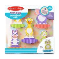 Развивающая игрушка Melissa&Doug Формовой пазл-качалка Сафари Фото