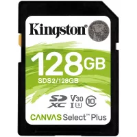 Карта пам'яті Kingston 128GB SDXC class 10 UHS-I U3 Canvas Select Plus Фото