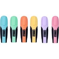 Набор маркеров Buromax highlighter pen, PASTEL, chisel tip, SET 6 colors Фото