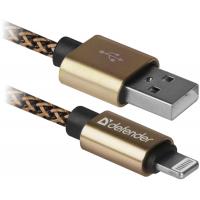 Дата кабель Defender USB 2.0 AM to Lightning 1.0m gold Фото