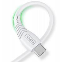 Дата кабель T-Phox USB 2.0 AM to Type-C 1.0m Nature T-C830 White Фото