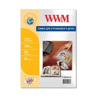 Плівка для друку WWM A3, 150мкм, 20л, for inkjet, transparent Фото