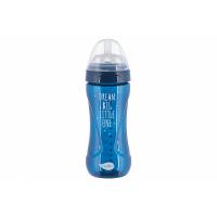 Пляшечка для годування Nuvita Mimic Cool 330 мл темно-синяя Фото