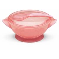 Набір дитячого посуду Nuvita COOL 6м+ Розовый дорожный Фото