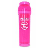 Бутылочка для кормления Twistshake антиколиковая 330 мл, розовая Фото