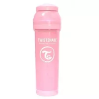 Бутылочка для кормления Twistshake антиколиковая 330 мл, светло-розовая Фото