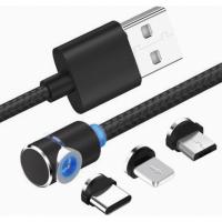 Дата кабель XoKo USB 2.0 AM to Lightning + Micro 5P + Type-C 1.0m M Фото