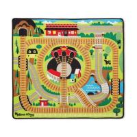 Детский коврик Melissa&Doug Железная дорога с паровозиками Фото