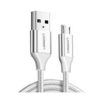 Дата кабель Ugreen USB 2.0 AM to Micro 5P 1.0m US290 Aluminum Braid W Фото