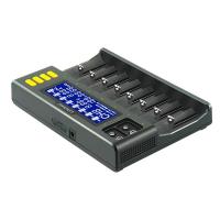 Зарядное устройство для аккумуляторов Liitokala 8 Slots, LCD дисплей, Li-ion/Ni-MH/Ni-Cd/AA/ААA/AA Фото
