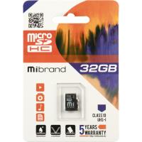 Карта пам'яті Mibrand 32GB microSDHC class 10 UHS-I Фото
