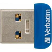 USB флеш накопичувач Verbatim 64GB Store 'n' Stay NANO Blue USB 3.0 Фото