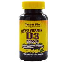Витамин Natures Plus Ультра витамин D3 5000 МЕ, Nature's Plus, 90 табле Фото