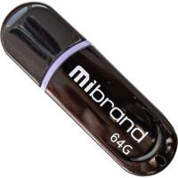 USB флеш накопичувач Mibrand 64GB Panther Black USB 2.0 Фото