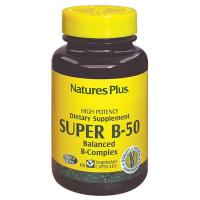 Витамин Natures Plus Супер В-Комплекс, В-50, Nature's Plus, 60 Вегетари Фото