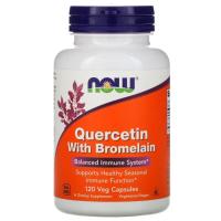Травы Now Foods Кверцетин с Бромелайном, Quercetin with Bromelain, Фото