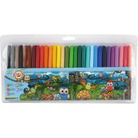 Фломастеры Koh-i-Noor Совята, 30 цветов, блистер Фото