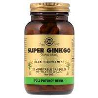 Травы Solgar Гинкго Билоба Супер, Super Ginkgo Biloba, 120 жел Фото