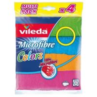 Салфетки для уборки Vileda Microfibre Color 4 шт. Фото