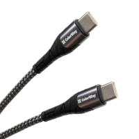 Дата кабель ColorWay USB-C to USB-C 1.0m PD Fast Charging 65W 3А grey Фото