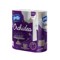 Бумажные полотенца Grite Orchidea 3 слоя 2 рулона Фото