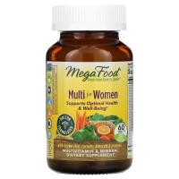 Мультивітамін MegaFood Мультивитамины для Женщин, Multi for Women, 60 та Фото