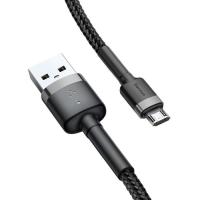 Дата кабель Baseus USB 2.0 AM to Micro 5P 1.0m 2.4A grey-black Фото