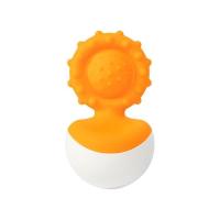 Погремушка Fat Brain Toys прорезыватель-неваляшка dimpl wobl оранжевый Фото