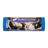 Пакети для сміття Buroclean EuroStandart міцні сині 120 л 10 шт. Фото