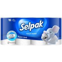 Туалетний папір Selpak 3 шари 16 рулонів Фото