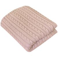 Плед Прованс Soft косы Пудра 220х240 см Фото