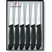 Набір ножів Victorinox SwissClassic Steak Set 6 шт Black Фото