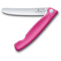 Кухонный нож Victorinox SwissClassic Foldable Paring 11 см Serrated Pink Фото