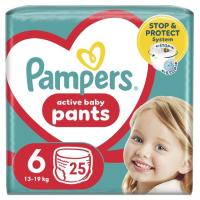 Підгузки Pampers трусики Pants Giant Розмір 6 (14-19 кг) 25 шт Фото