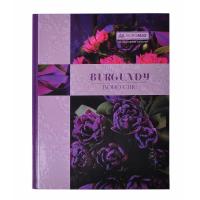 Канцелярська книга Buromax Boho Chic A4 в клітинку 96 листів Фіолетова Фото