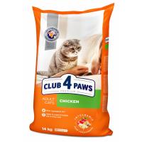 Сухий корм для кішок Club 4 Paws Преміум. Зі смаком курки 14 кг Фото