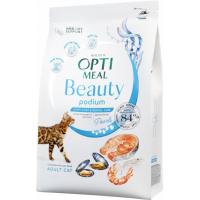 Сухий корм для кішок Optimeal Beauty Podium на основі морепродуктів 4 кг Фото