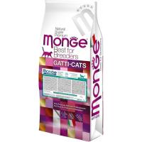 Сухой корм для кошек Monge Cat Hairball со вкусом курицы, кукурузы и риса 10 Фото